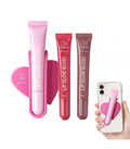 Set 3 Lip Glow Gloss Dhermosa | Brillo Hidratante + Porta Gloss Adhesivo